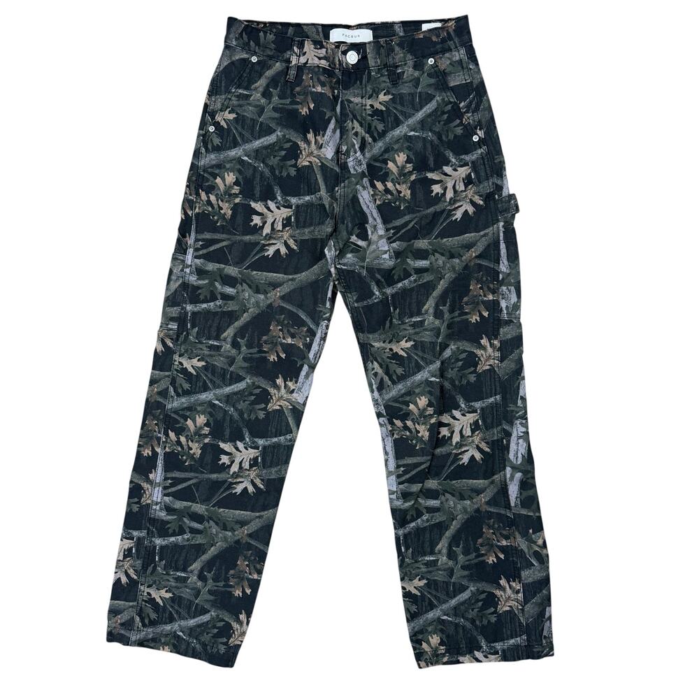PacSun Men’s 29x30 Camo Cargo Pants Straight Leg 100% Cotton